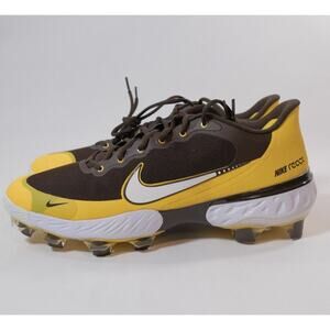 Nike Alpha Huarache Elite 3 Low MCS (Brown Yellow) (CZ6543-200) Size 15 Cleats